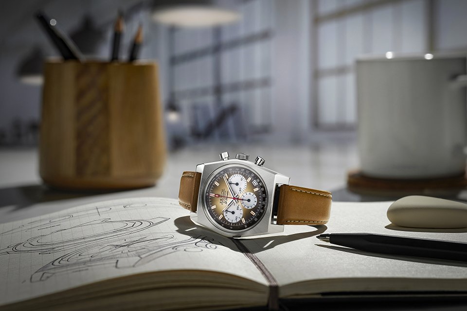 Zenith Chronomaster Revival A385 bracelet cuir