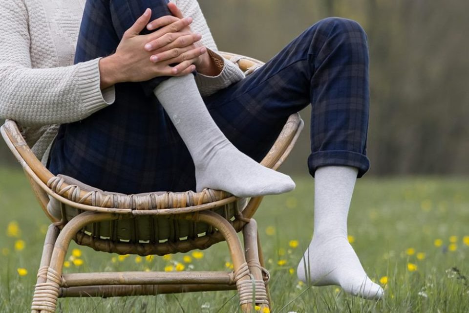 Chaussettes Sport Coeur Bleu Blanc Rouge - Made in France - Cocorico