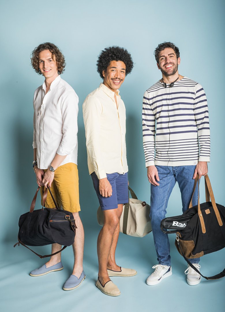Chemise seersucker jaune panamecollections