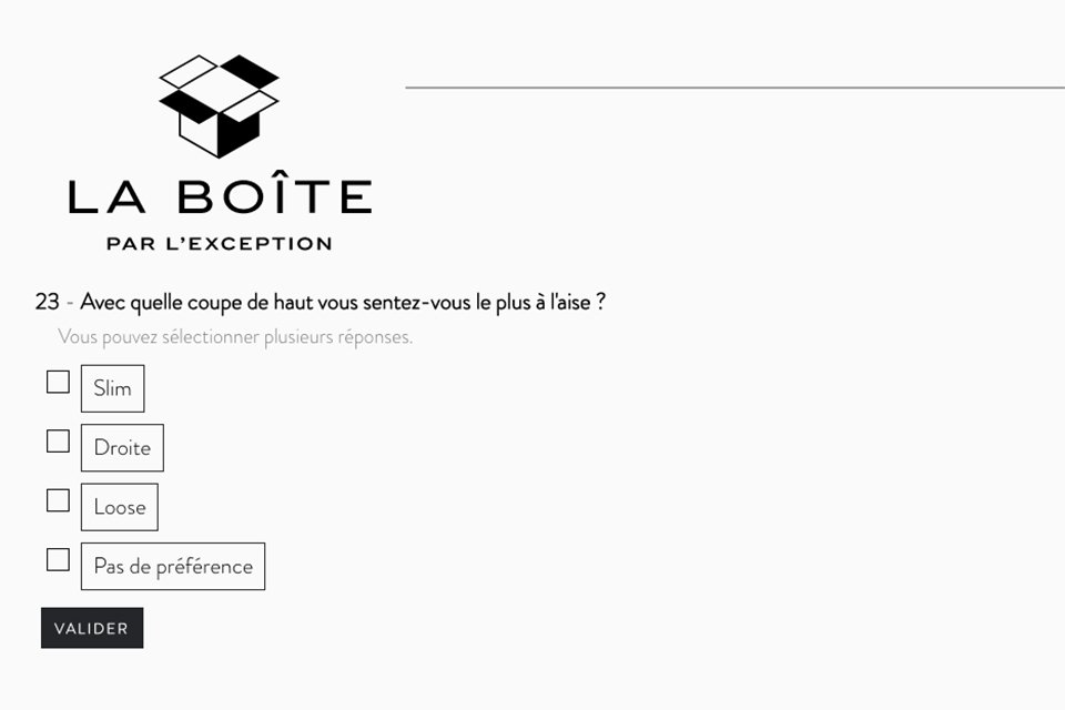 coupes boite lexception