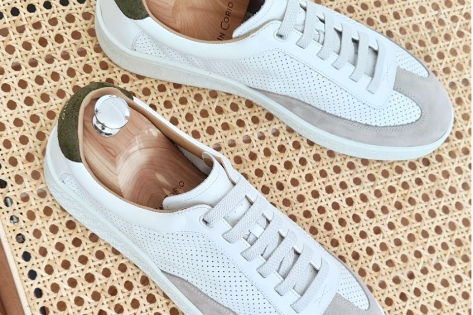 basket in corio maxime blanc kaki
