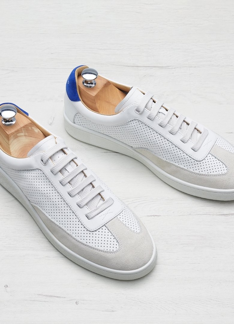 basket in corio maxime blanche et bleu