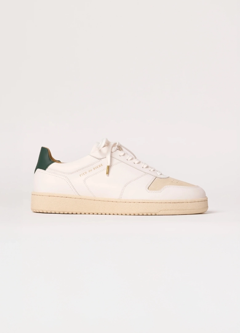 baskets blanches pied de biche