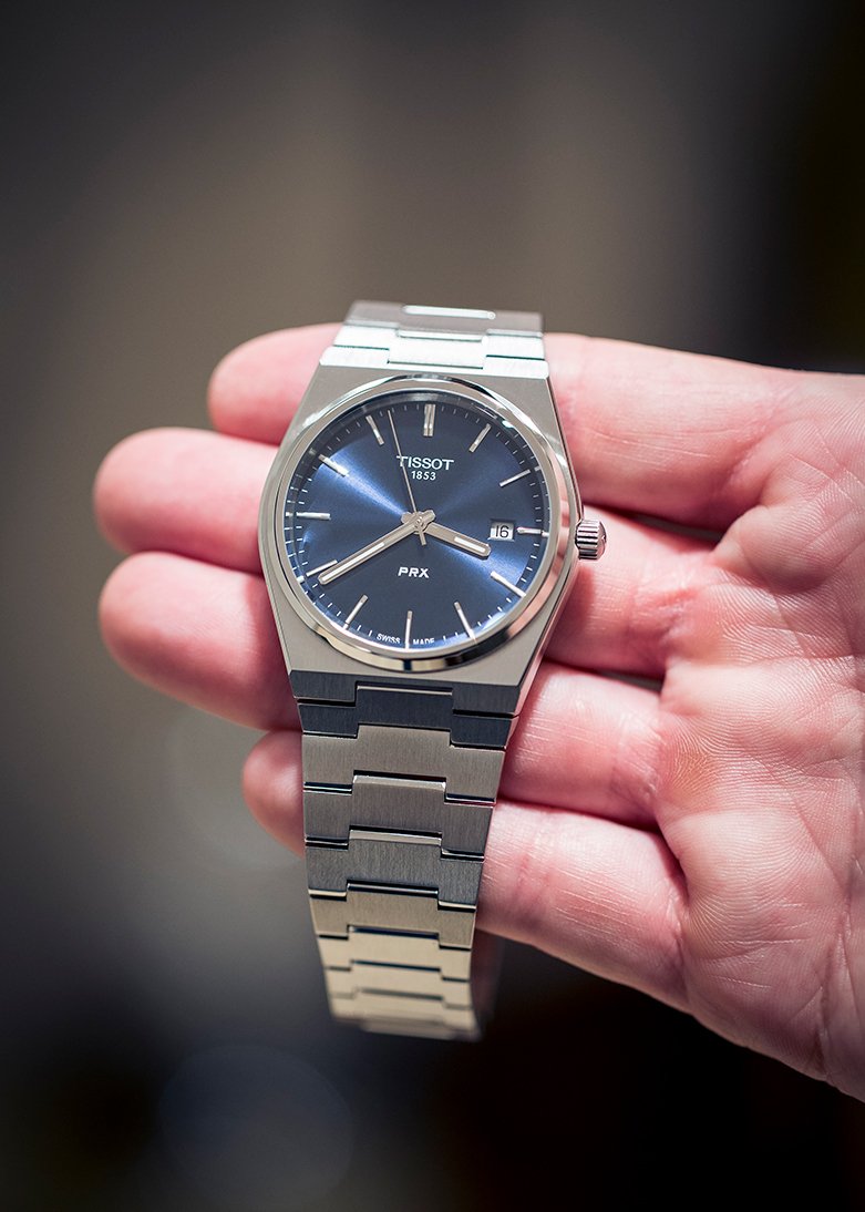 Tissot PRX Cadran bleu portrait