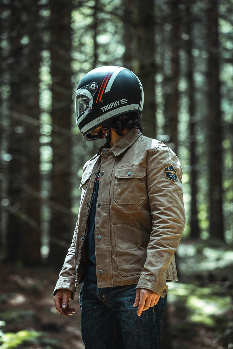 veste toile daytona moto homme