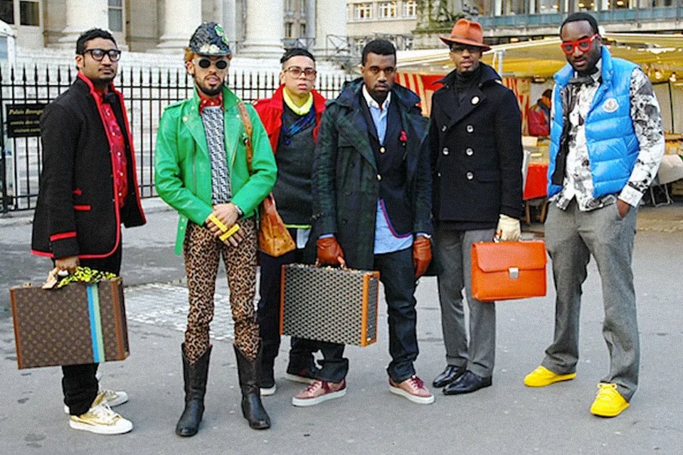 kanye west et virgil abloh paris fashion week