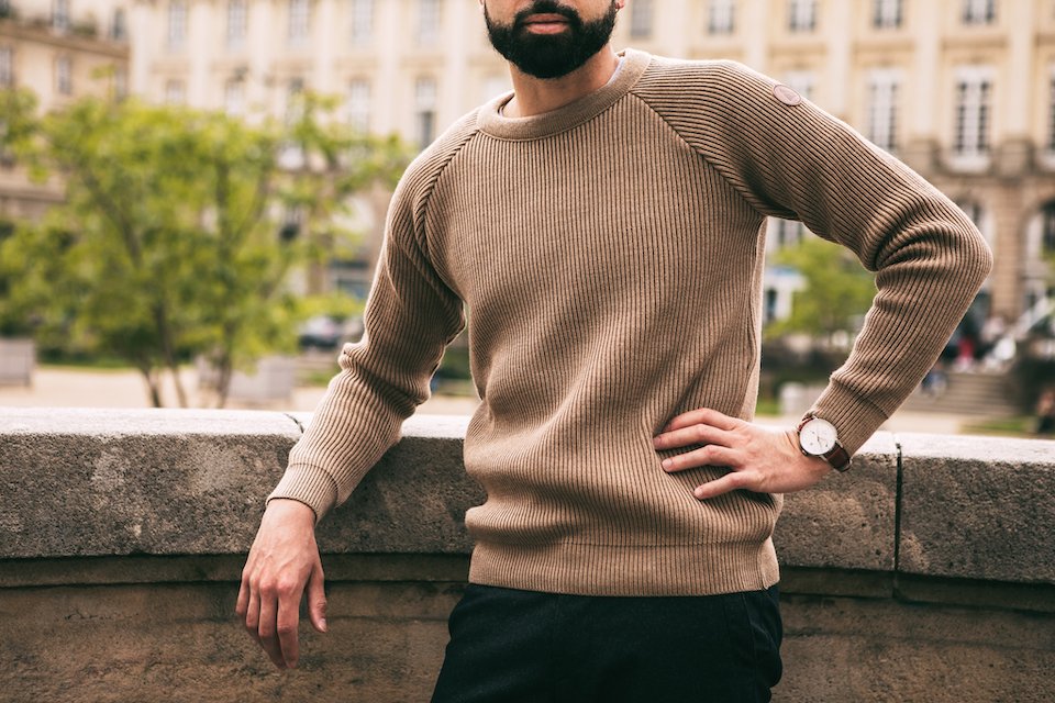 Pull tabarly pose haut
