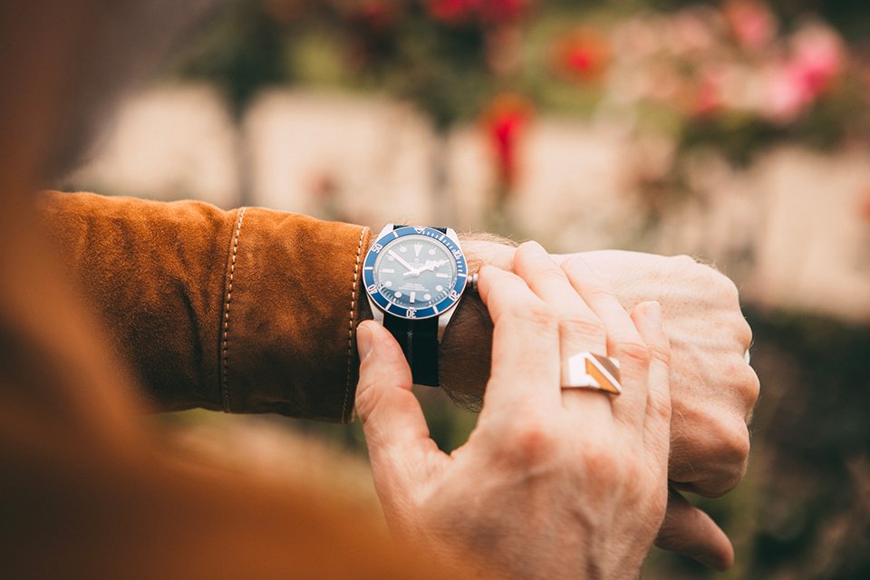 Rock 'n Rose Montre Tudor Black Bay Fifty-Eight Navy Blue Bague Orus