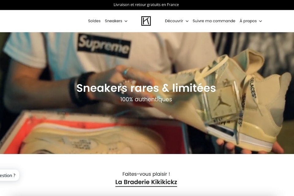 Kikikickz site resell sneakers