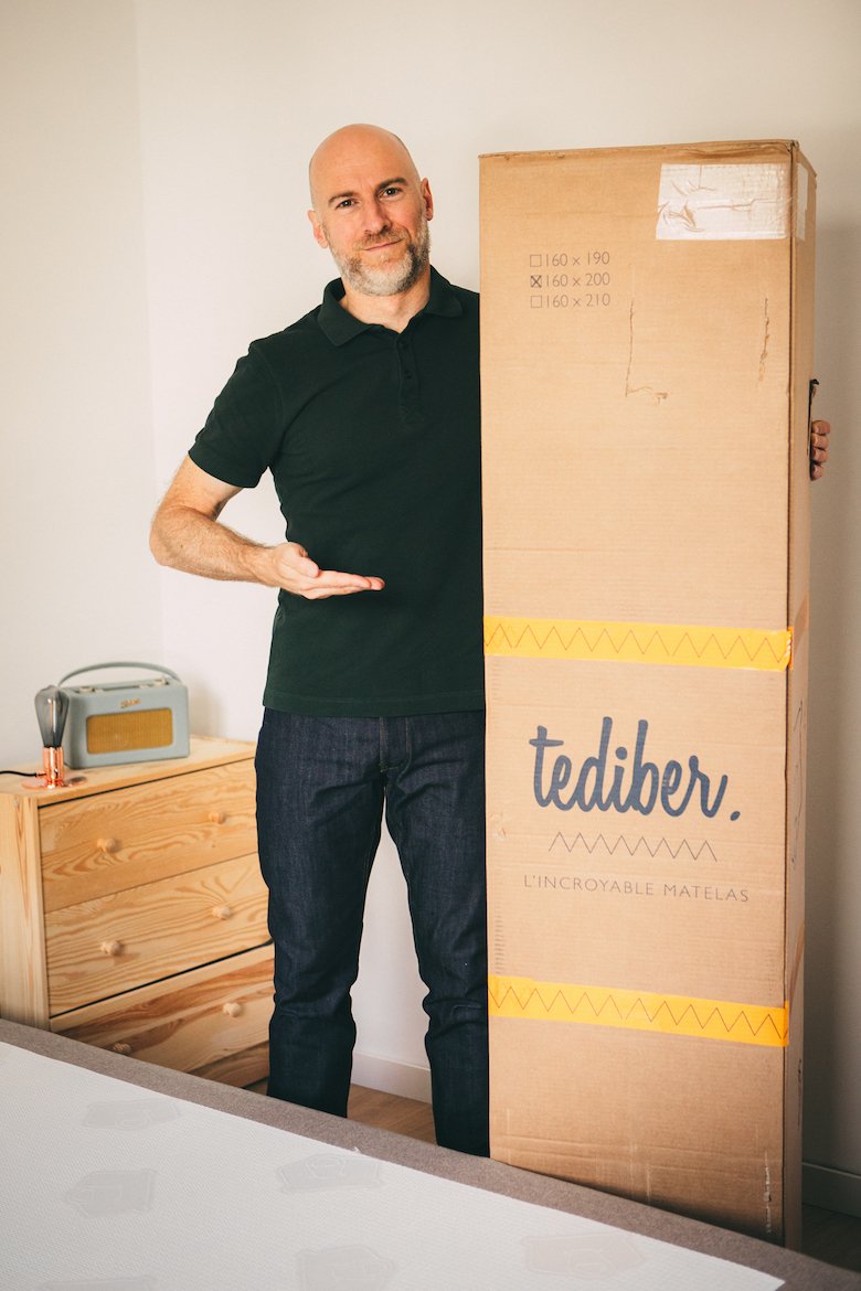 Matelas tediber carton vertical