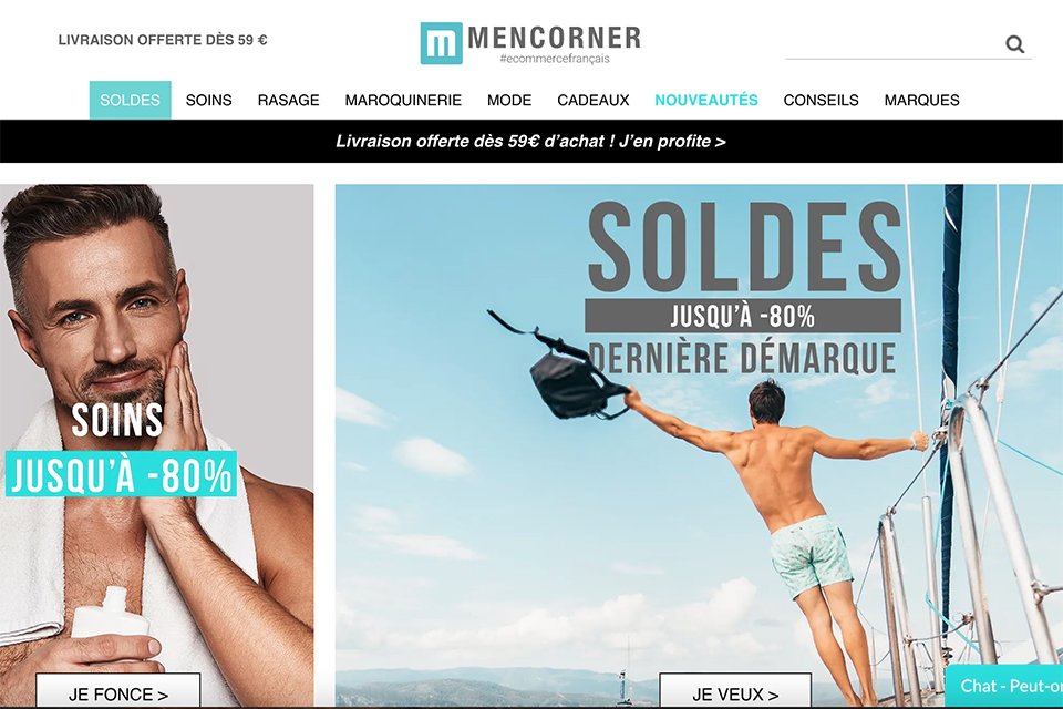 men corner cosmetique