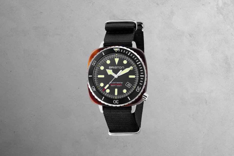 Montre BRISTON CLUBMASTER DIVER PRO ACÉTATE – NOIR