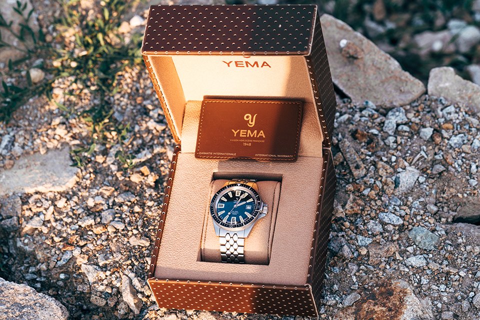 Montre Yema Superman Skin Diver boite