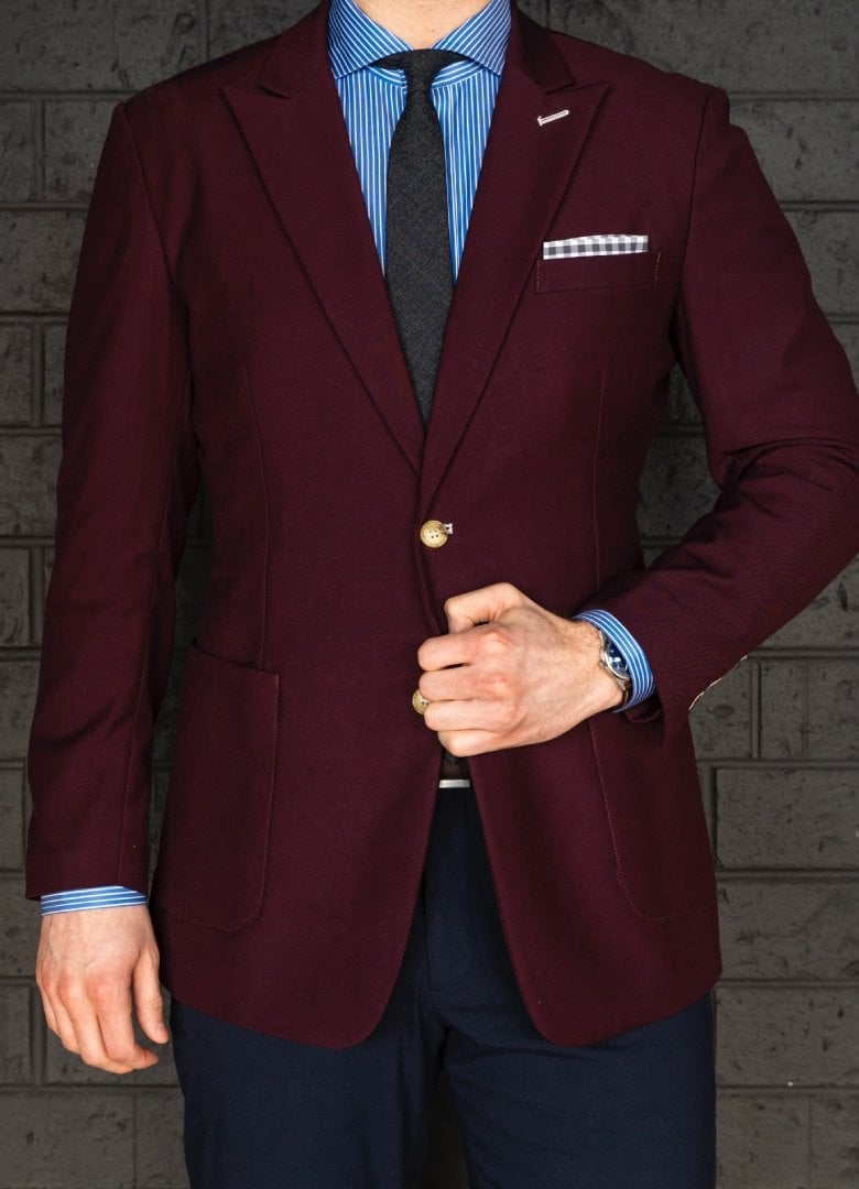 blazer bordeaux