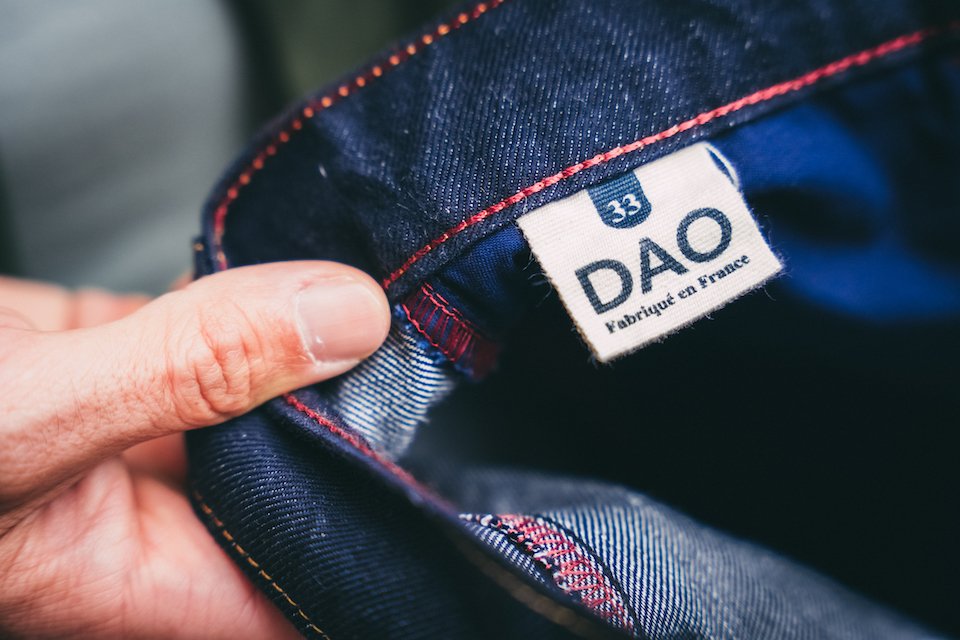 DAO denim etiquette taille