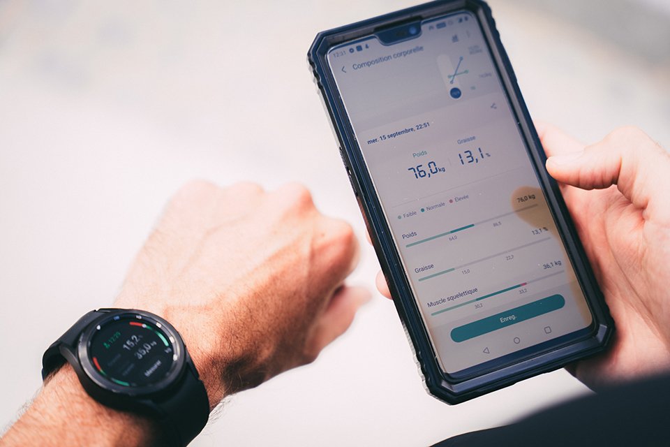 samsung galaxy watch4 classic test avis composition corporelle donnees