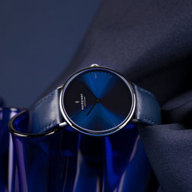 Nordgreen Native blue strap leather