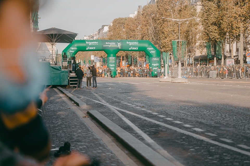 Marathon Paris 2021 Depart arche