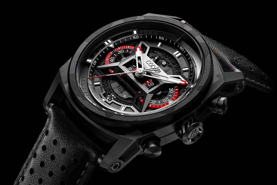 Montre CODE41 NB24 Aerocarbon black red