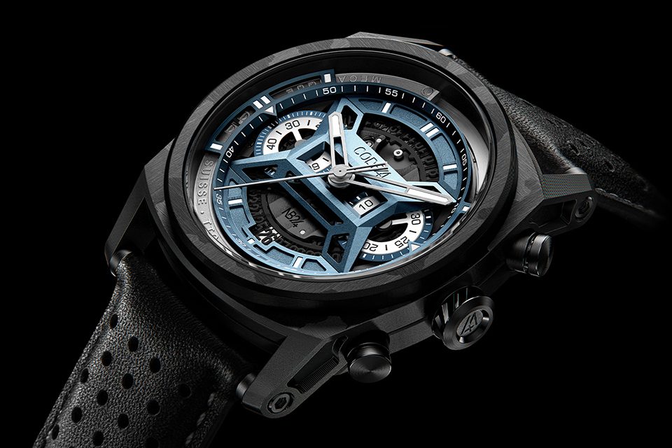 Montre CODE41 NB24 Aerocarbon blue grey