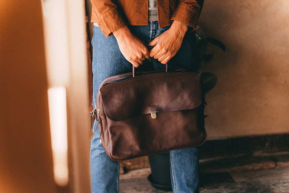 Sac ZEPPO Bleu de chauffe essayage