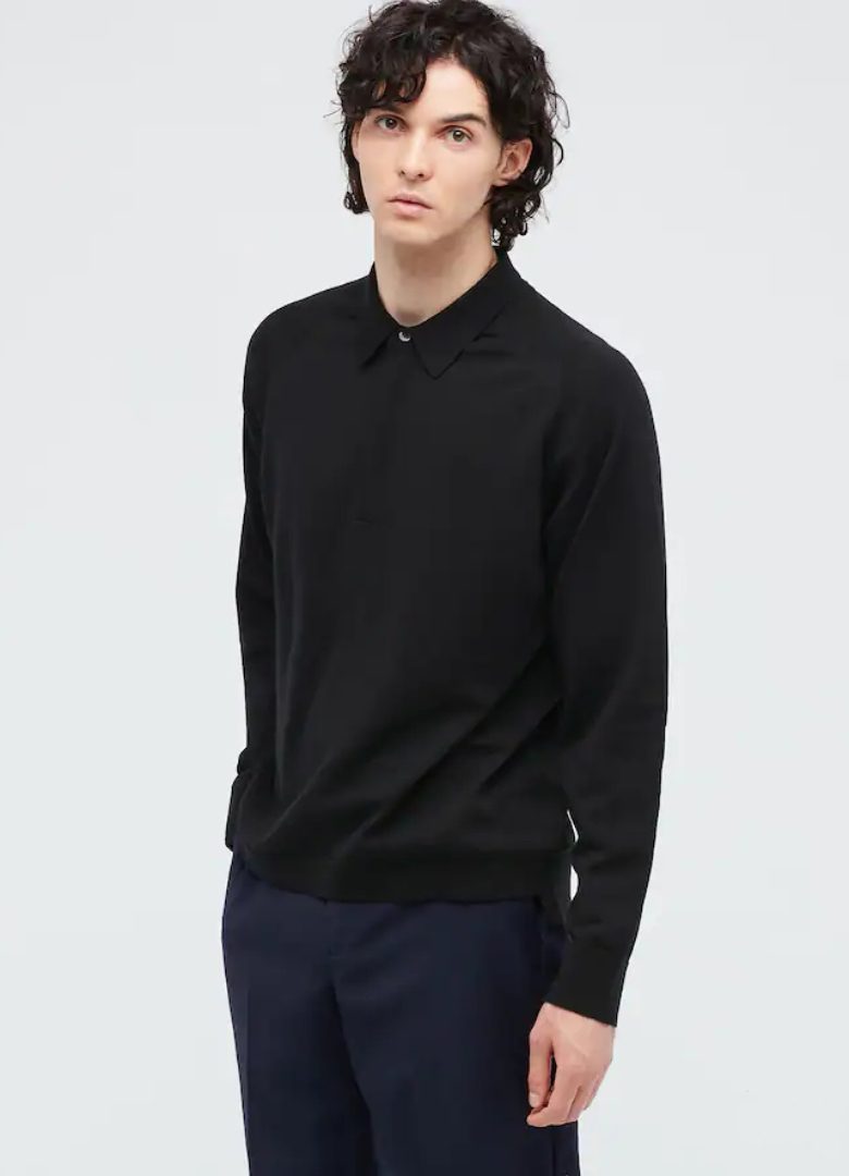 uniqlo polo manches longues