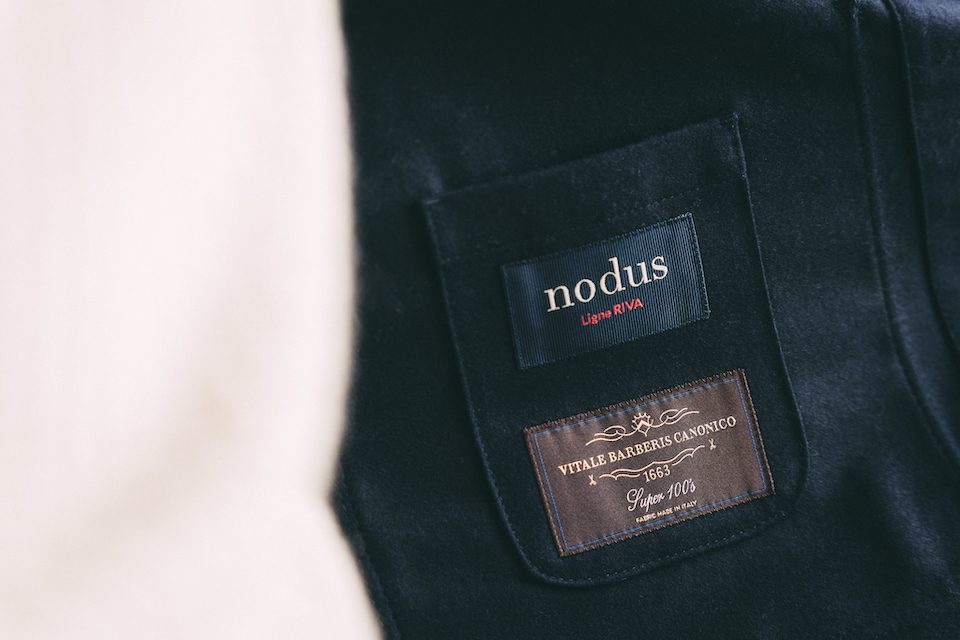 Veste de travail Nodus Raphael details etiquette interieure