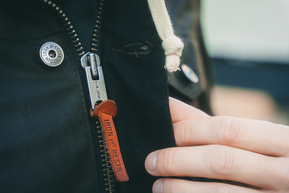 Veste Iron and Resin detail zip