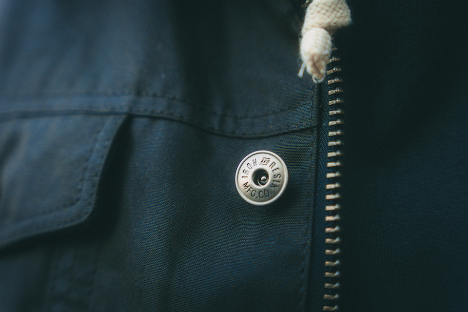 Veste Iron and Resin details bouton