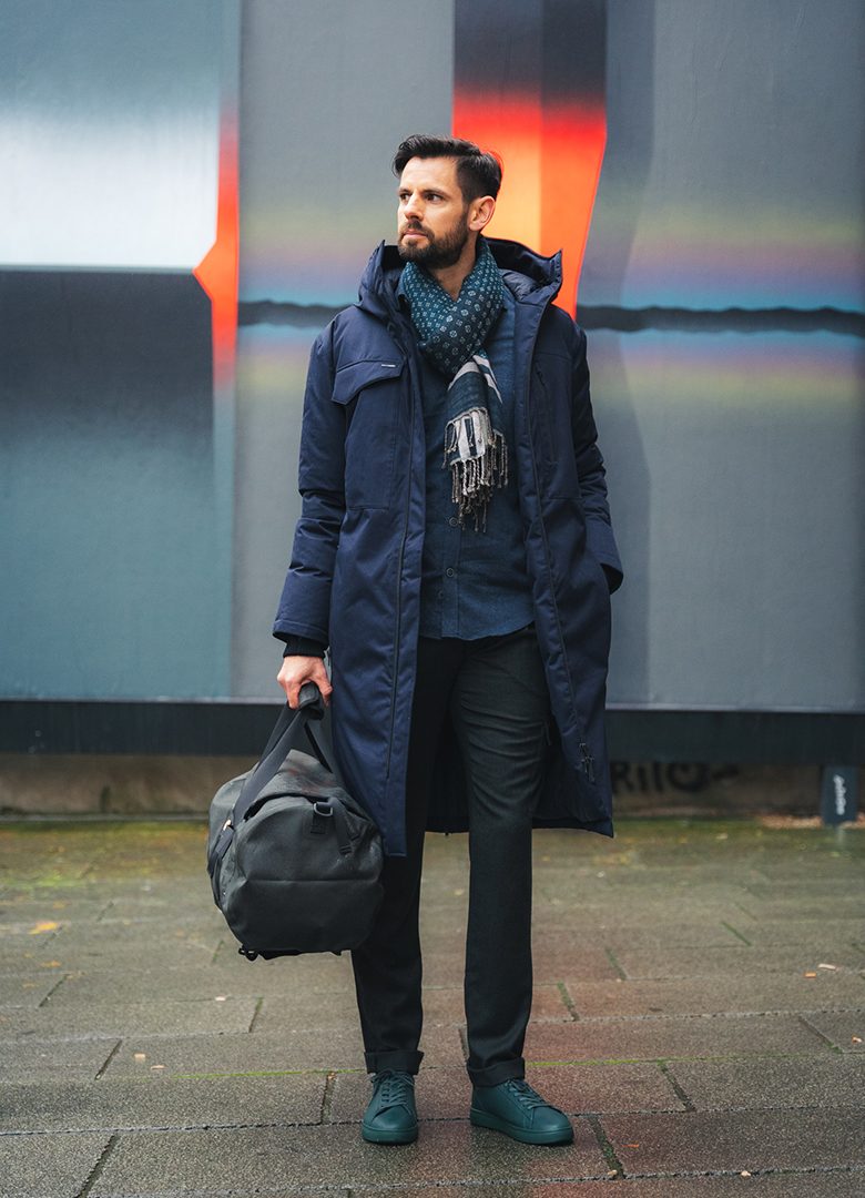 look homme parka longue hiver