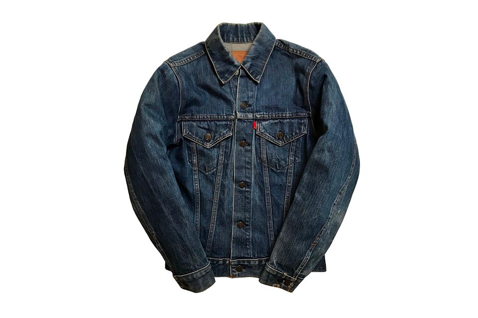 Veste en jean friperie vintage levis