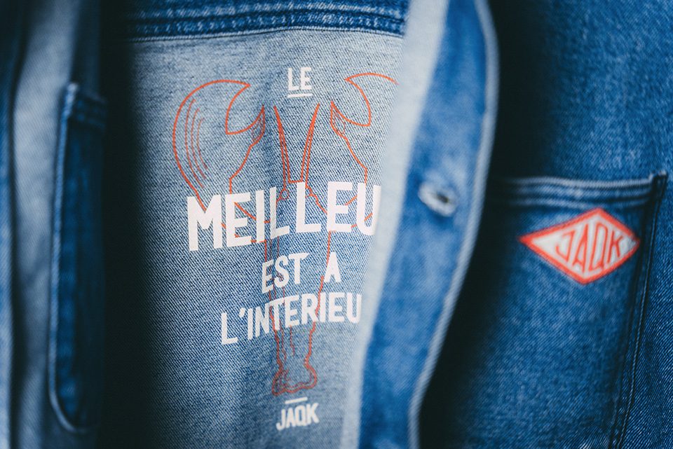 veste travail denim