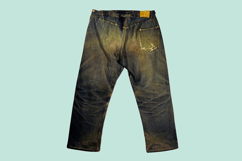 Jeans Hommes Évasé Bootcut Pantalon 70s Ouest Cow-Boy Patte D'Éléphant Slim