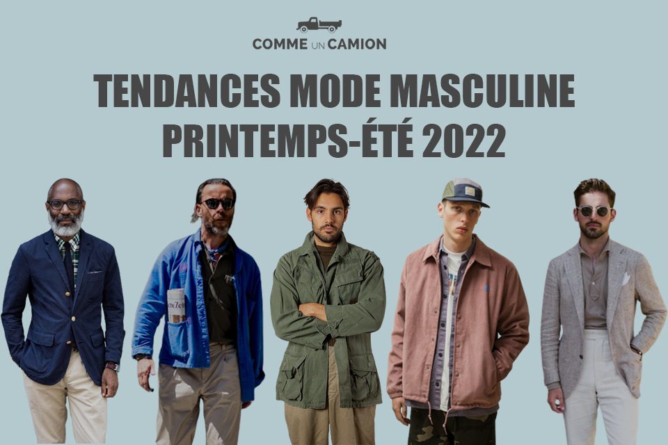 Tendances mode masculine Printemps-Été 2022