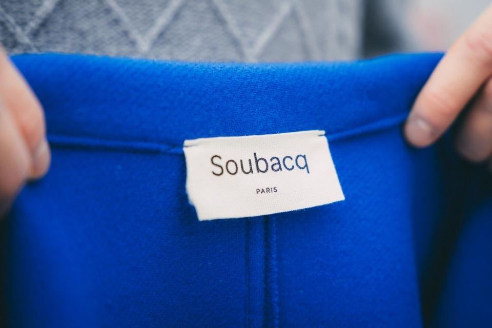 veste de travail soubacq etiquette marque