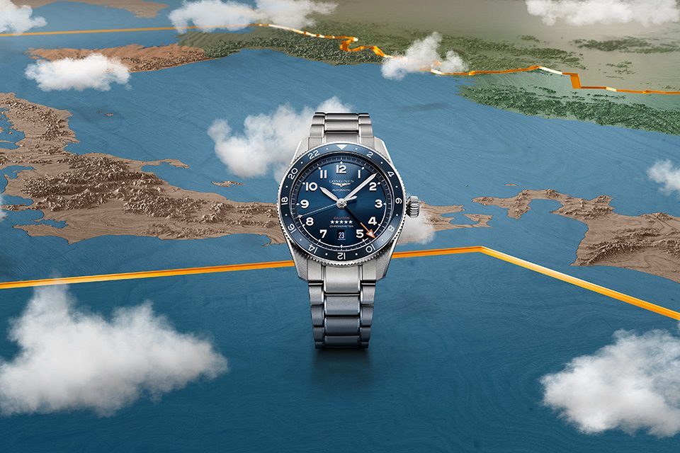 Longines Spirit Zulu Time bleue