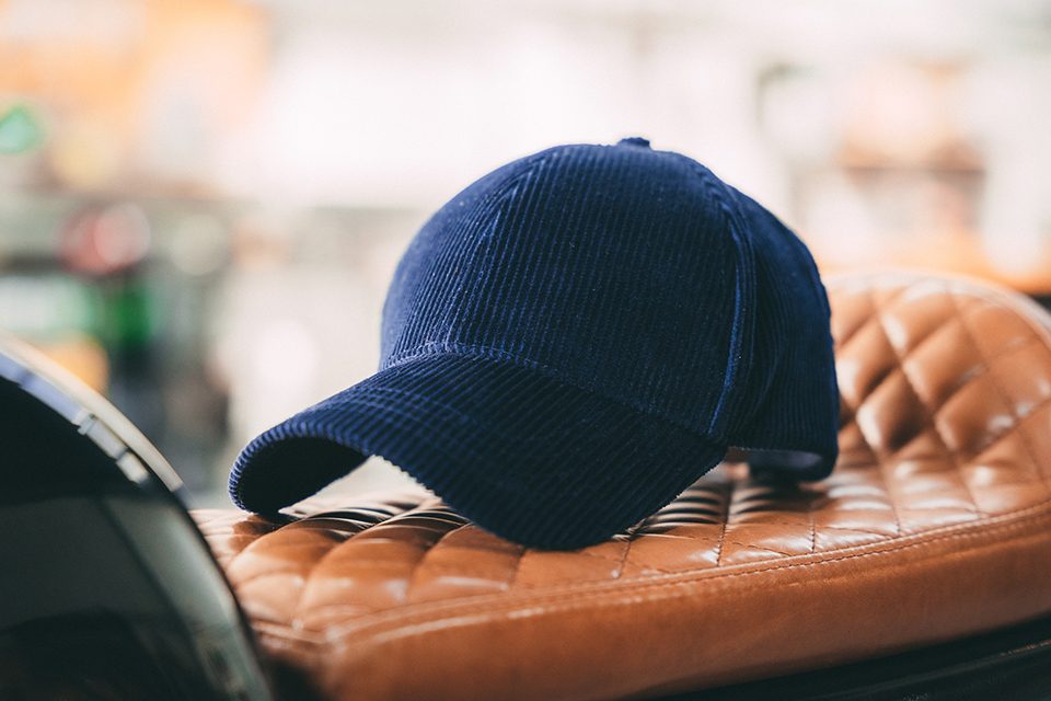 casquette velours bleu marine bocage