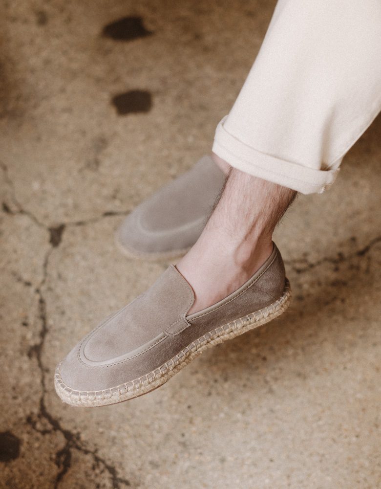 Espadrille homme mocassin bi-matière | Espadrilles Paries