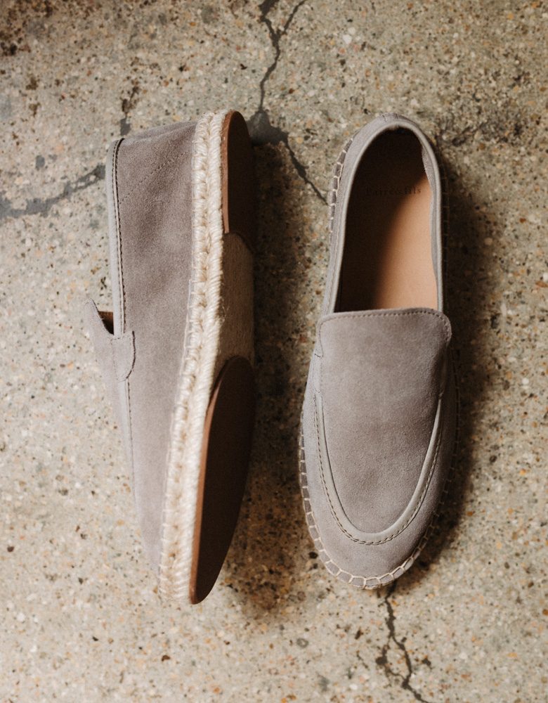 Espadrille paire fils seventies