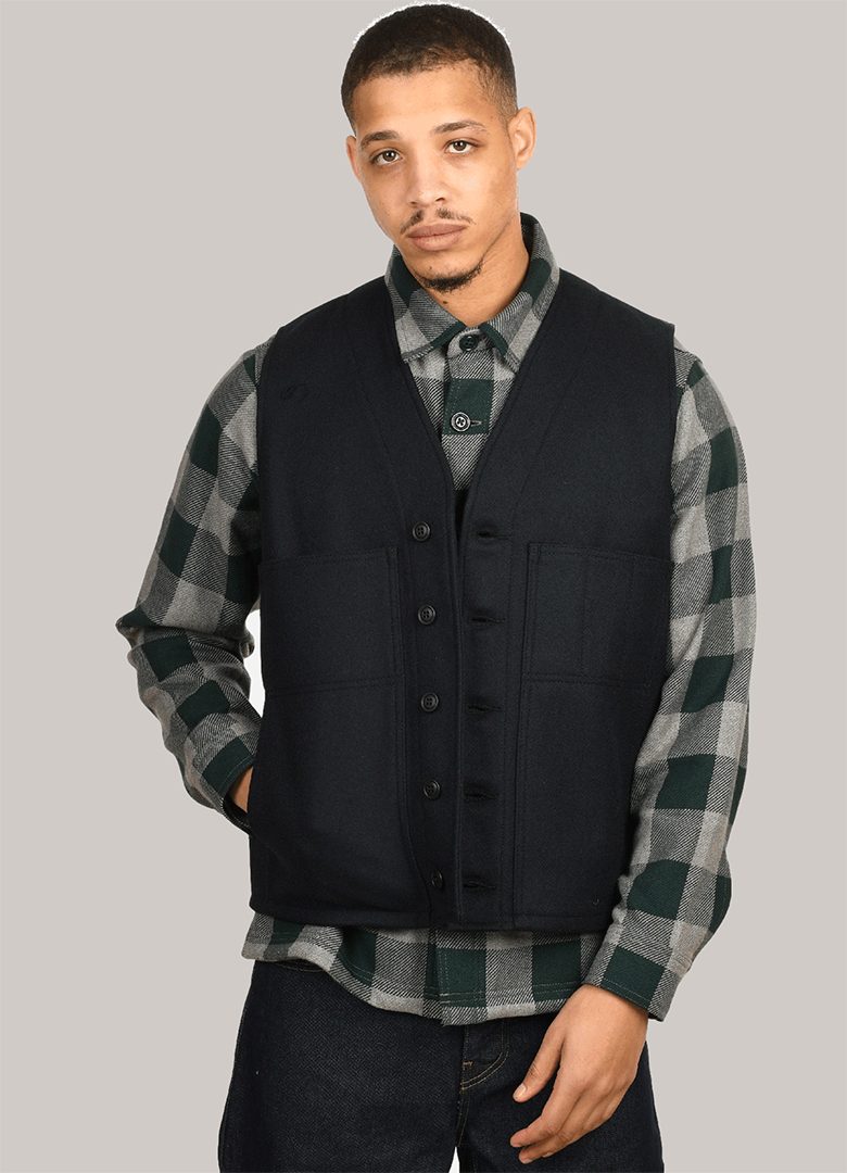 filson wool mackinaw vest