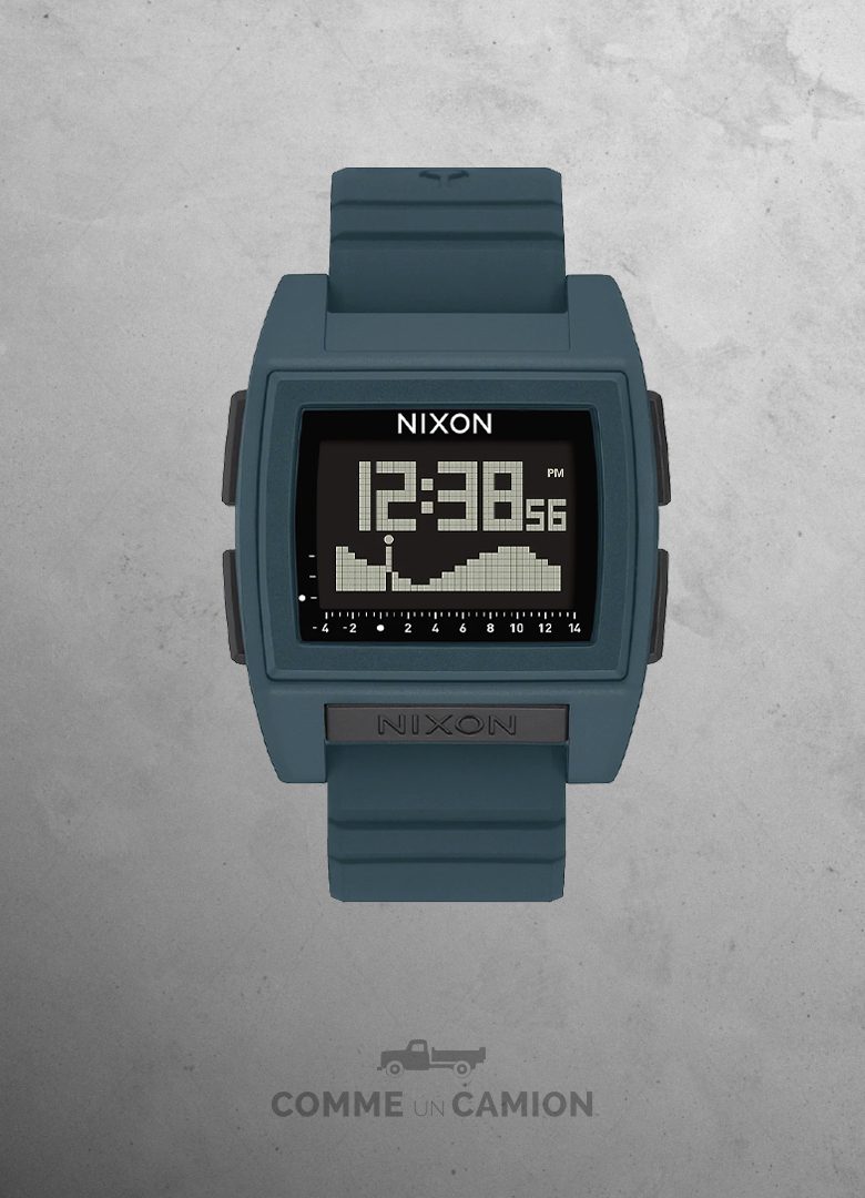 montre nixon digitale bleu slate