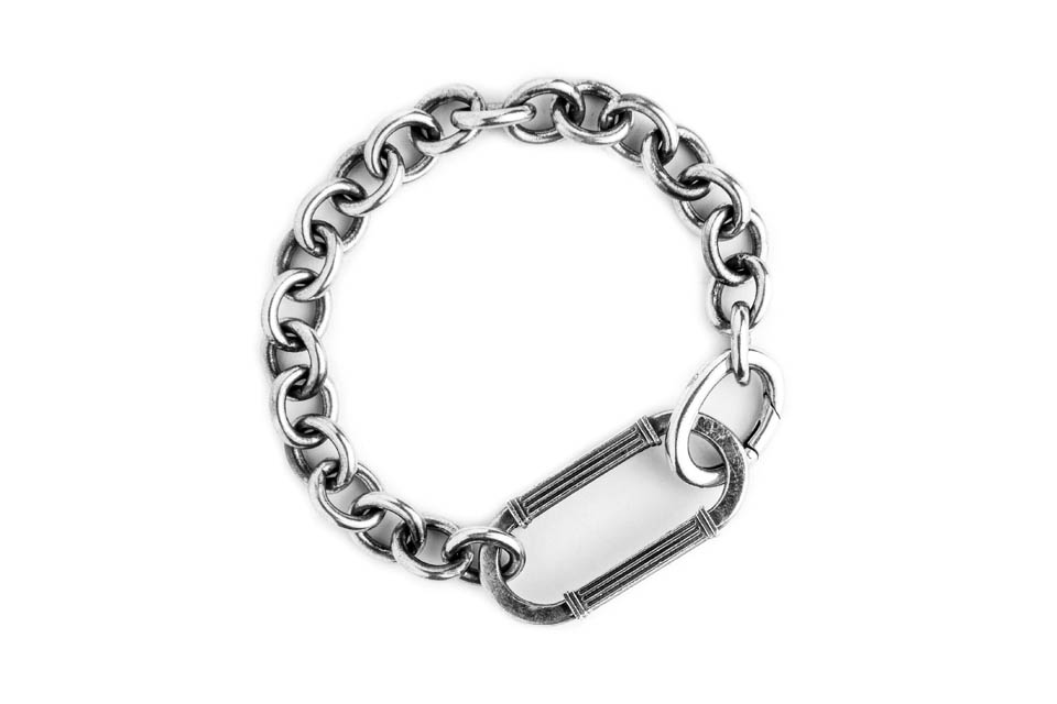 bracelet homme double colonne argent tant davenir