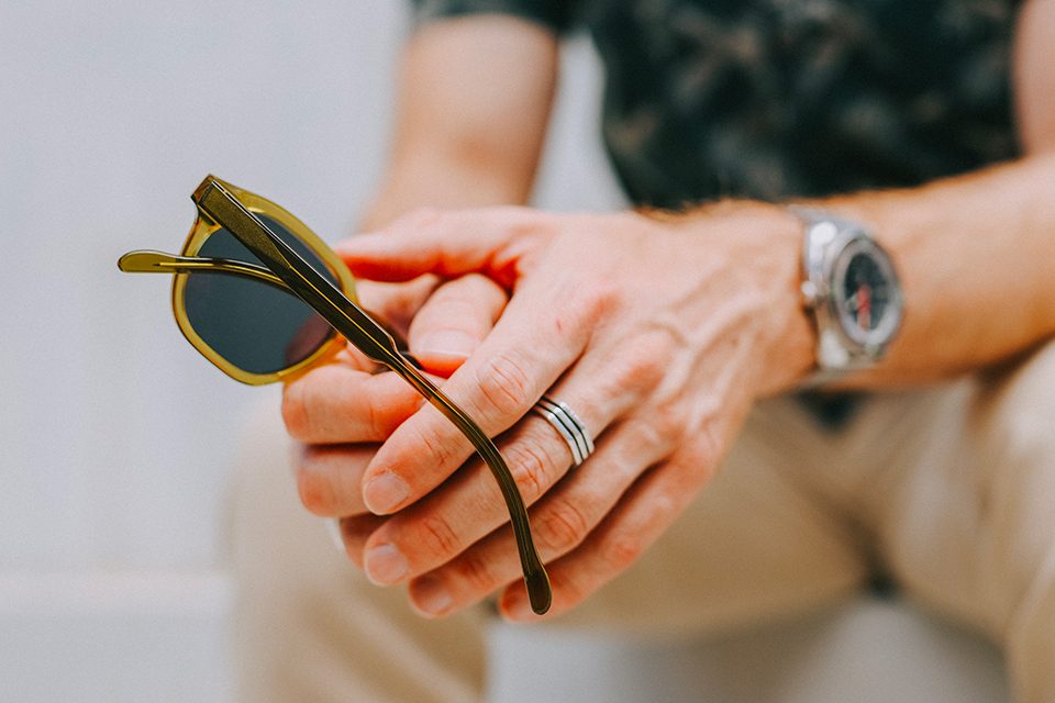 Look lunettes Atelier Particulier Olive focus