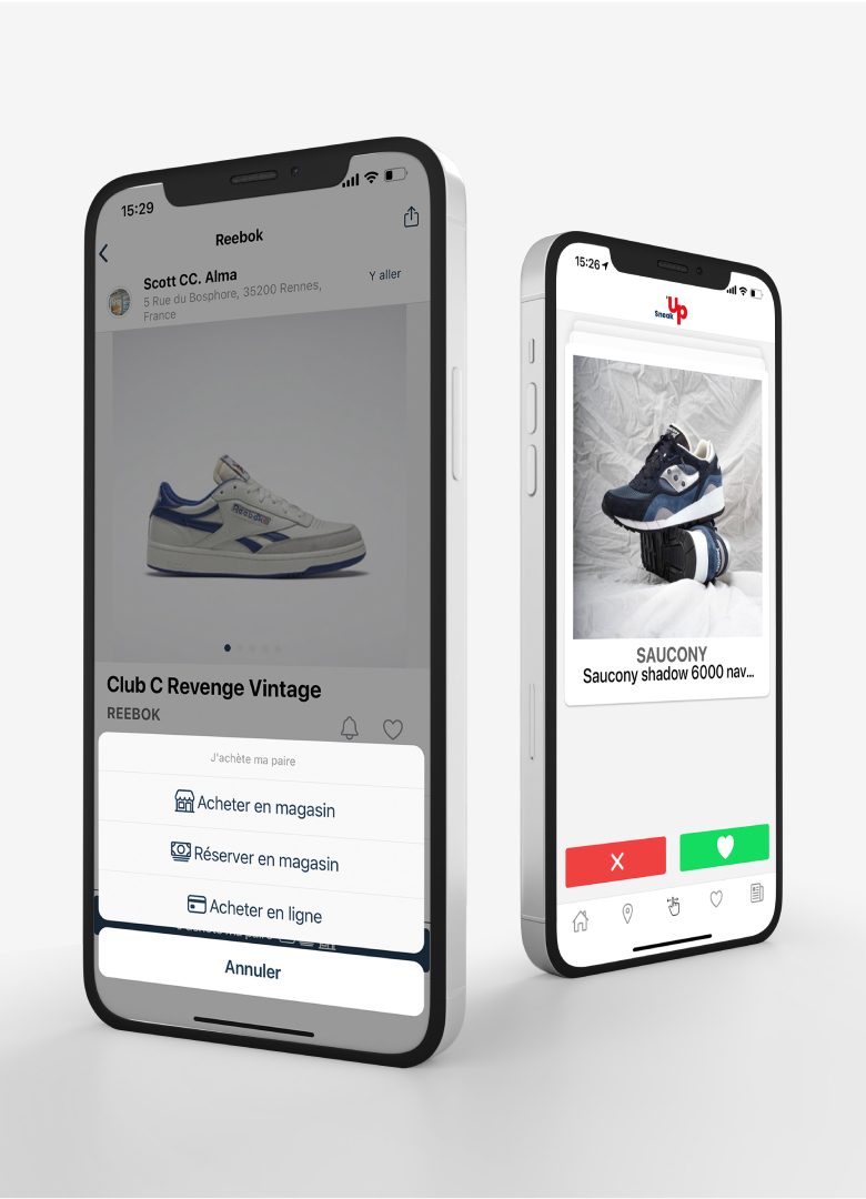 sneakup application mobile sneakers like swipe