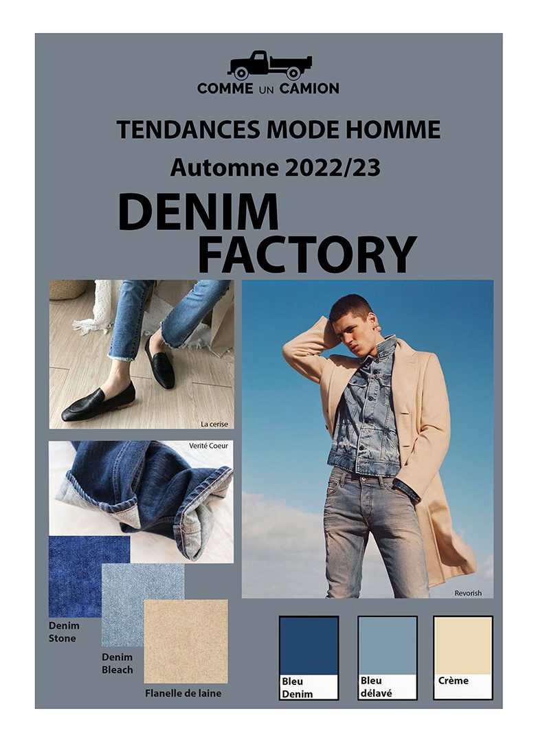 tendances automne hiver 2022 mode masculine denim jeans
