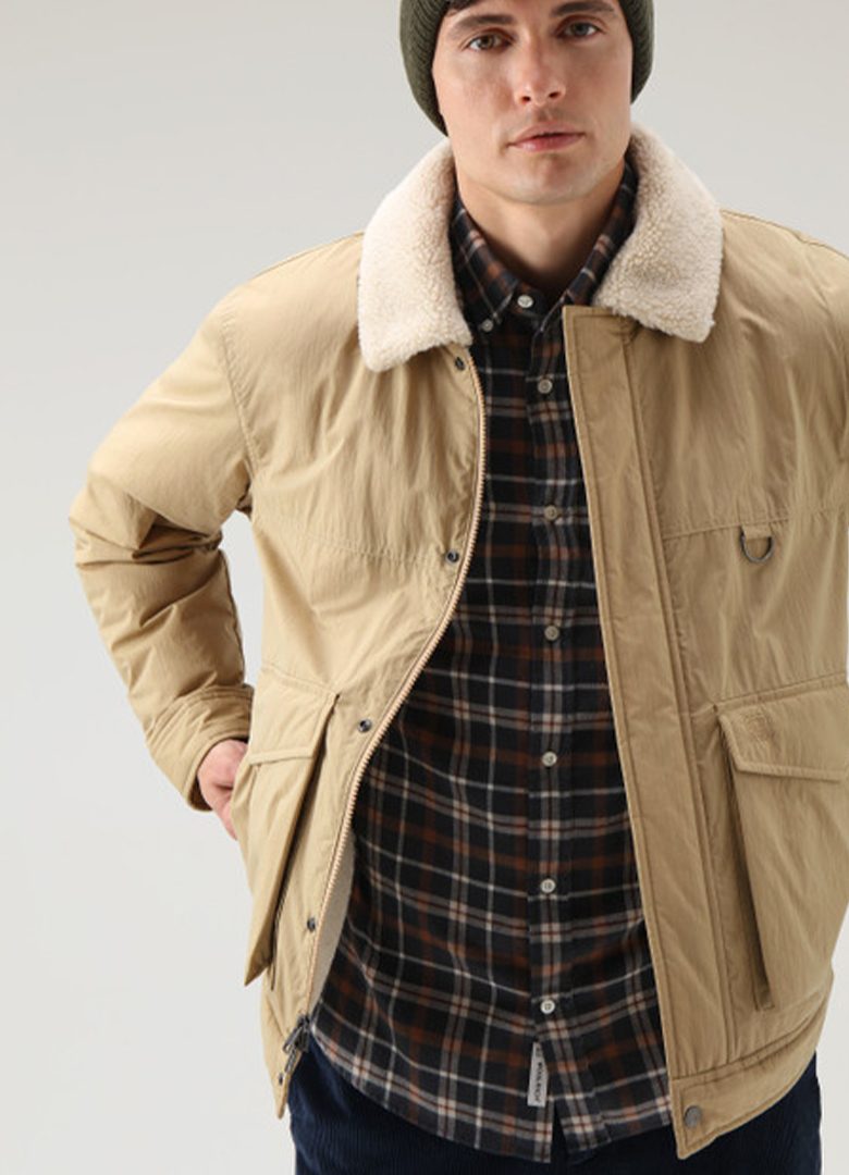 trucker jacket woolrich automne 2022