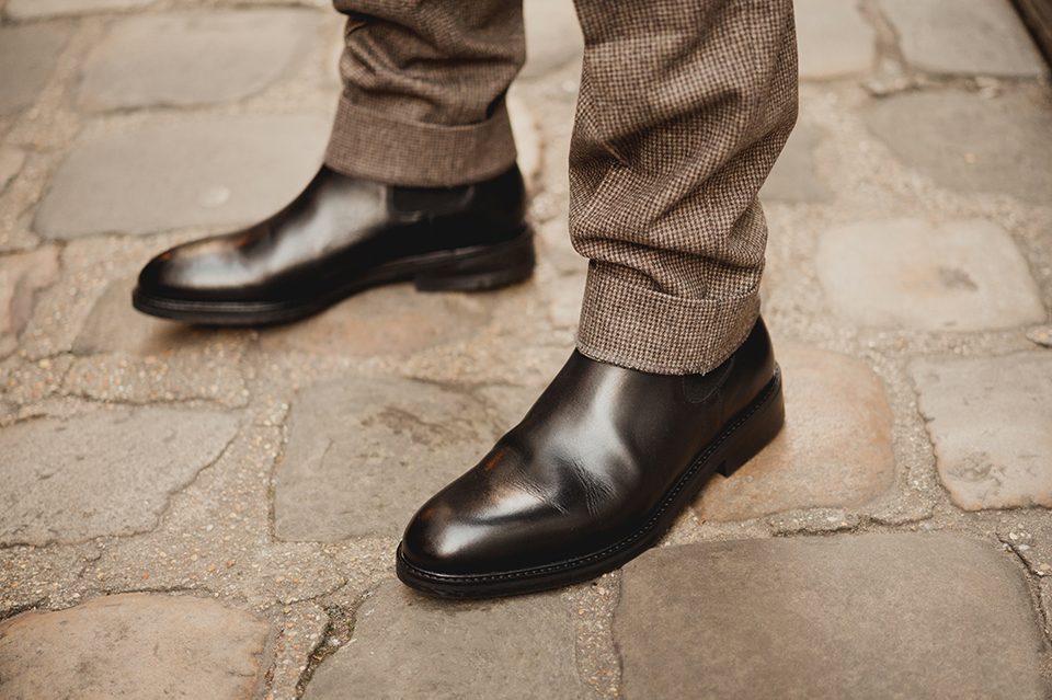 Chelsea boots Pied de biche noire