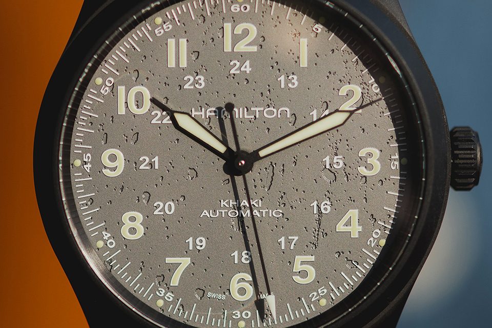 test montre hamilton khaki field automatic titanium