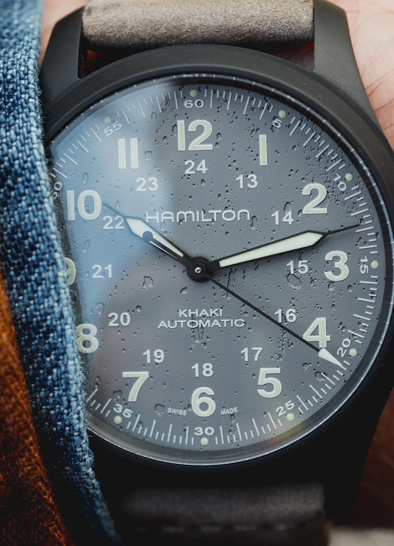 test montre hamilton khaki field automatic titanium