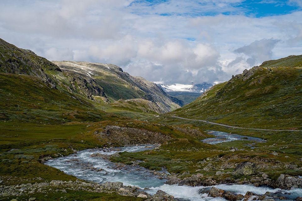 Route 55 Norvège rivières